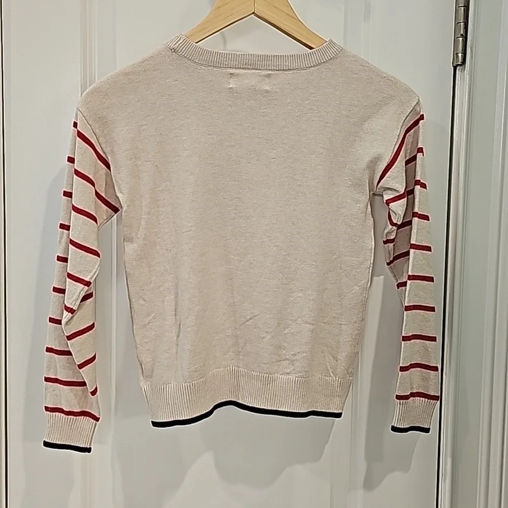 Gap Kids Disney Mickey Mouse Sequin Crewneck Long-Sleeve Sweater - Size Medium